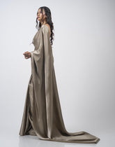 ETHNIC FUSION PLAIN SILK SAREE